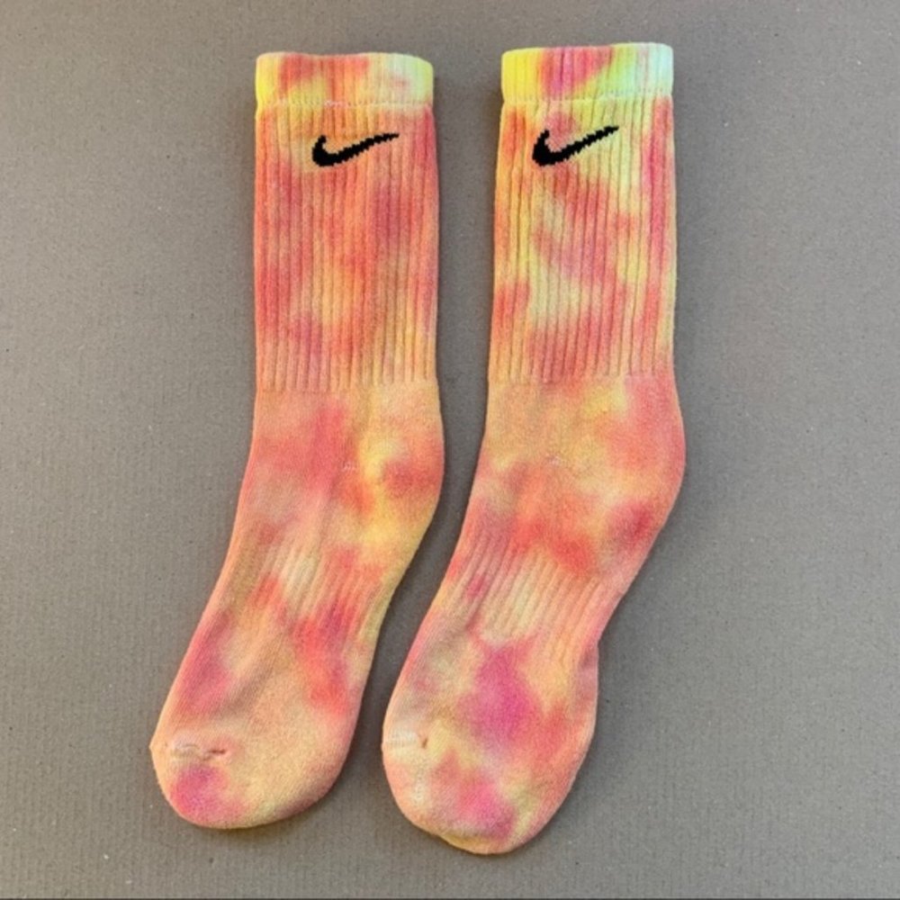 SALE - Custom Nike Tie Dye Color Socks